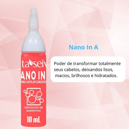 Imagem 3 de 5 de Kit 3 Ampolas Vitamina Capilar Nano In A Vita Seiva 10ml