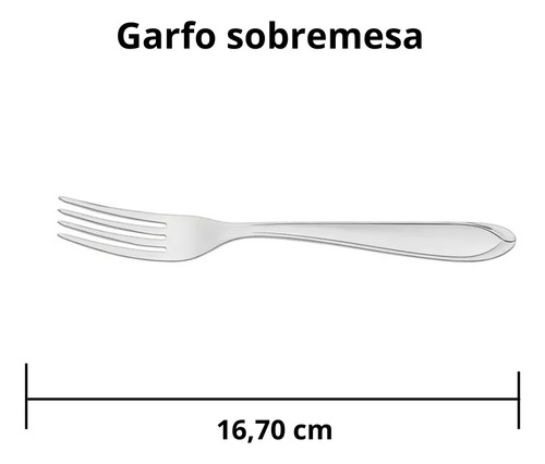 Kit 6 Garfos De Sobremesa Laguna Tramontina