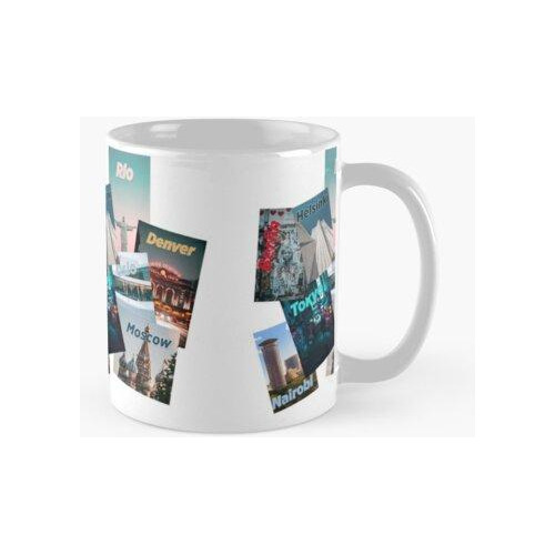 Taza Ciudades Casa De Papel Calidad Premium