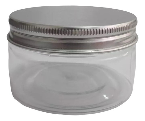 Pote, Tarro De 50g Pet Tapa Aluminio, Transparente Pack X15