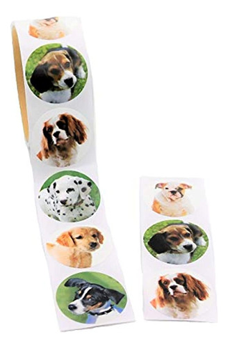 Fun Express Dog Roll Stickers 100 Adhesivos