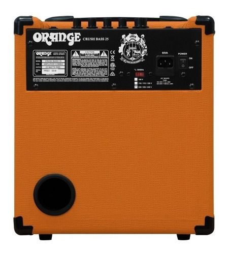 Amplificador Orange Crush Bass 25 para bajo de 25W color naranja 230V