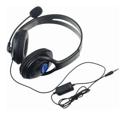 Imagen 1 de 8 de Auricular Gamer Playstation 4  Ps4 C/ Microfono Premium Negro