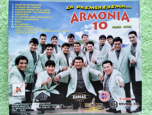 Eam Cd La Primerisima Armonia 10 Amor De Estudiante 1999