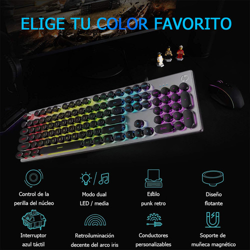 Teclado Gamer Teclados Físicos Teclado Computadora Con Rgb Jes®