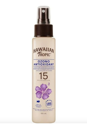 Bronceador Hawaiian Tropic Ozono Fps 15 1 Pieza De 100ml