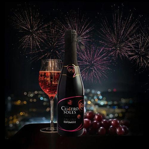Pack De 6 Vino Espumoso Cuatro Soles Afrutado 750 Ml