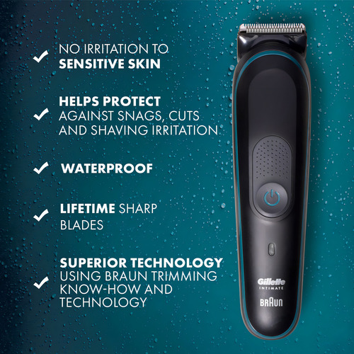 Gillette Intimate Manscape Pubic - Máquina de cortar cabelo para H. Cor prata