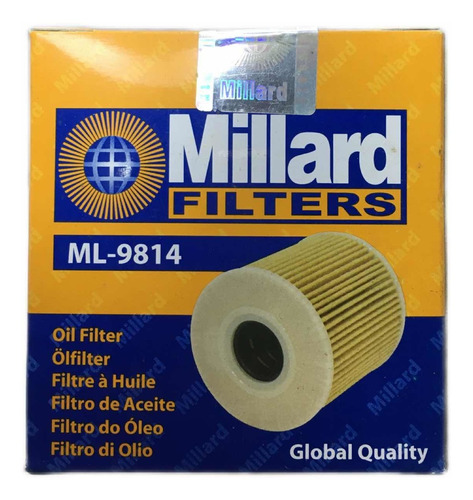 Filtro Aceite Millard Ml-9814 Peugeot 207 Compact One Line