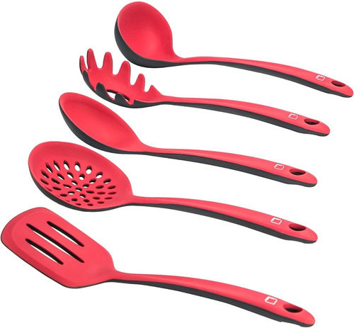 Imagen 2 de 4 de Set Utensilios De Cocina Cucharon X 5 Oferta