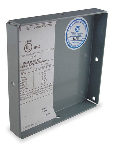 Placa Cierre 2.5 X2.5 Square D