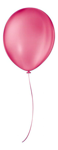 Balão Bexiga Látex Liso De Festa - Cores - 5'' 12cm - 50 Un Cor Rosa Pink