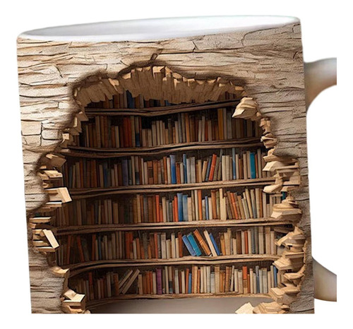 Taza De Café De Biblioteca, Taza De , Estante De Estilo B