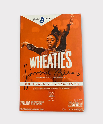 4 Cajas Vacias De Cereal Wheaties Simone Biles Box#3