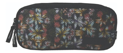 Estojo Duplo/ Necessaire Onbongo Floral One188401 Santino Cor Preto