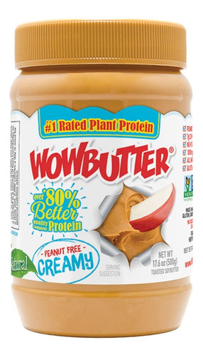 Mantequilla De Soja Wowbutter, Cremosa Untable Libre De Caca