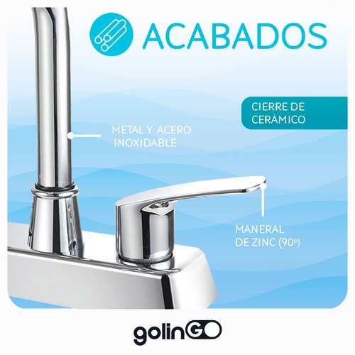 Mezcladora Lavabo Llave 4 Pulgadas Grifo Baño Griferías