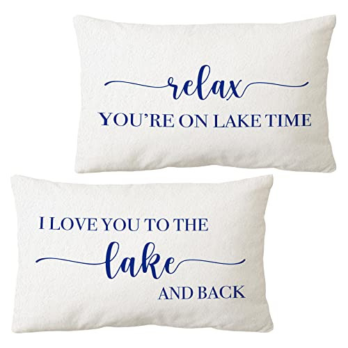 Fundas De Almohada Temáticas De Casa De Lago Decoraciã...