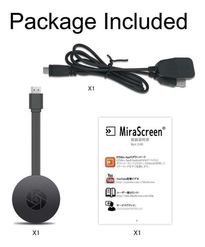 Imagen 6 de 6 de Usb Wifi Mirascreen G2 1080p Alta Definición Tv Soporte