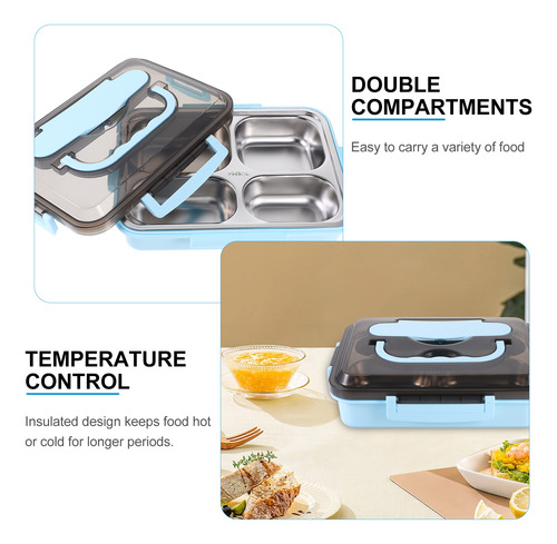 Loncheras, Caja De Comida Para Arroz Con Aislamiento De Acer