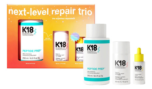 K18 Kit Reparación Molecular Shampoo + Másc + Oil De Regalo