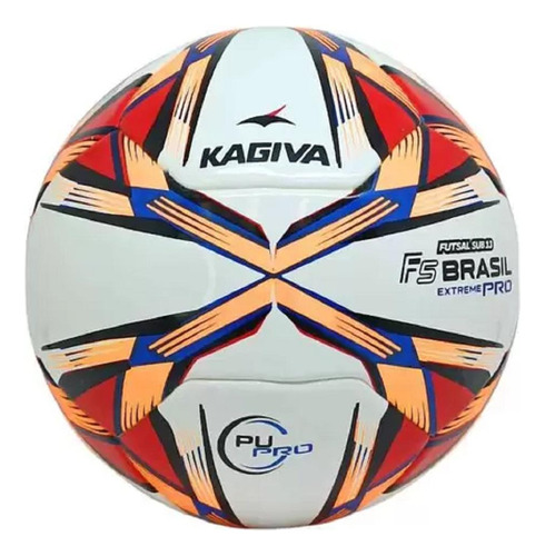 Bola Futsal Kagiva F5 Brasil Extreme Pro Sub 13 Laranja