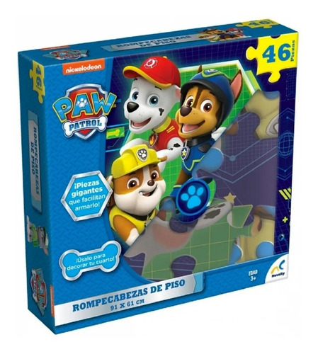 Rompecabezas De Piso  Paw Patrol  46 Pzas  Novelty