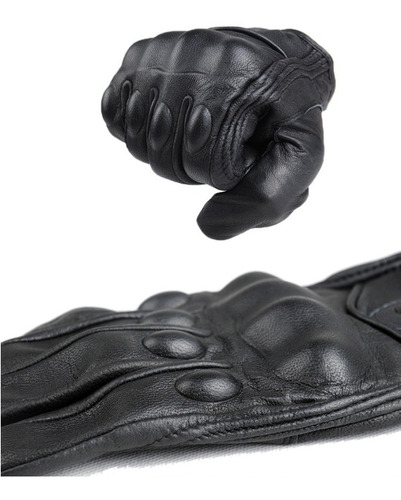 Guantes Cuero Piel Icon Pursuit Motociclistas Moto Gym