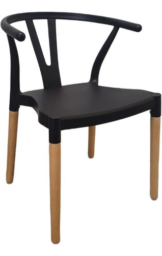 Silla Wishbone Negra