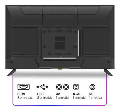 Smart Tv Hq 32 Hd Tela Infinita Sistema Android Hqs32nkhm