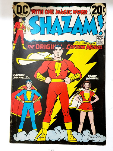 Revista Shazam Dc Comics Nro.3 Junio 1973 De 32 Páginas.