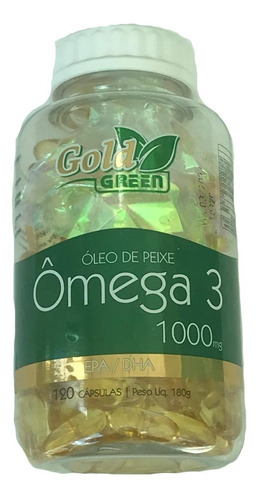 Kit 5 Omega 3  Oleo P Gold Green Epa/dha 600 Capsula 1000 Mg