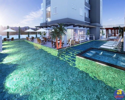 Imagem 8 de 21 de Apartamento 3 Suítes 2 Vagas De Garagem Na Meia Praia Em Itapema/sc - Imobiliária África - Ap00385 - 69682006