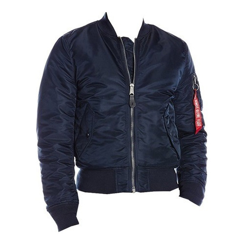 Campera Hombre Invierno Alpha Industries Ma-1 Aviador Azul 