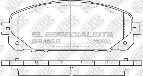 Pastillas De Freno Jeep Cherokee 3.2 2016 Nibk Delantera