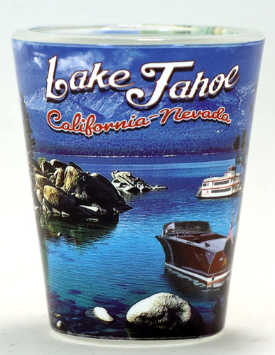 Lago Tahoe California Nevada Collage Foto Chupito