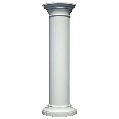 Molde Unicel Columna Lisa De 25 Cm Diametro X 1.22 M. 2 Pzas