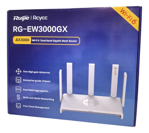 Router Inalámbrico Wifi 6 Dual Banda 2.4/5ghz Rg-ew3000gx