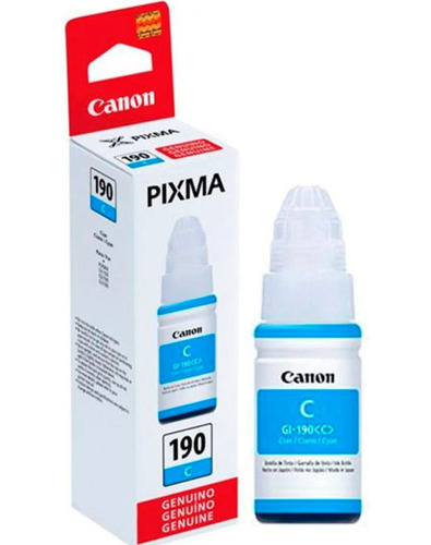 Botella De Tinta Canon Pixma 190c Cian