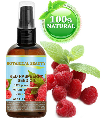 Aceite De Semilla Rojo Frambuesa 100% Puro / Natural / Virge