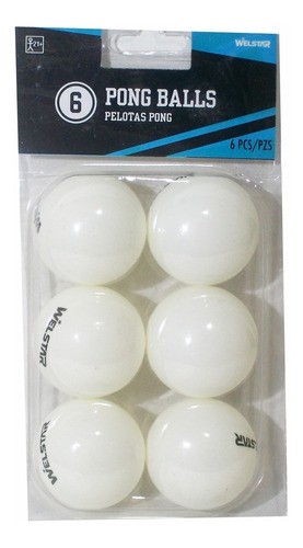 Pelotitas Ping Pong Welstar X6