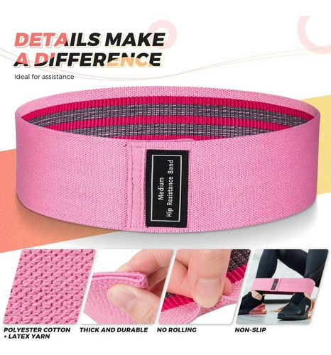 Bandas Para Ejercicio De Resistencia De Cadera 3 Pcs