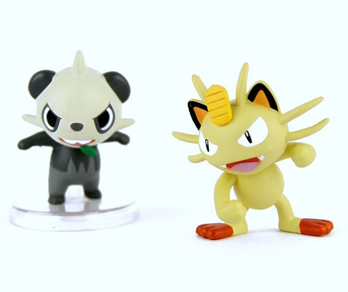 Pokemon Moncolle Meowth Vs Pancham Set Tomy Original