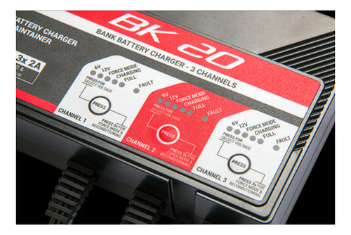 Imagen 5 de 9 de Cargador De Batería Inteligente Para Moto Bs Bk-20 6v/12v