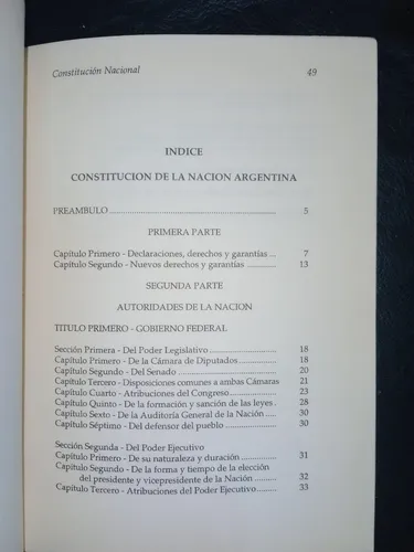 Constitución Nacional República Argentina 1994 Panamericana
