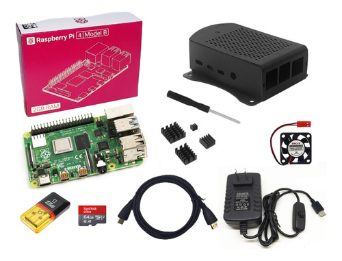 Kit Completo Raspberry Pi4 Modelo B Ram 2gb Pi 4