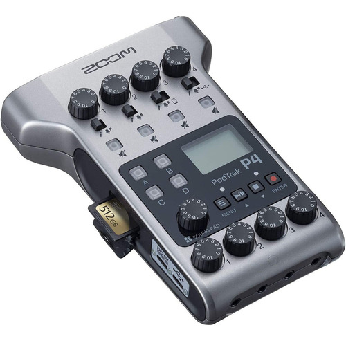 Grabadora Zoom Zp4-bstk Para Podcasting Multitrack Msi