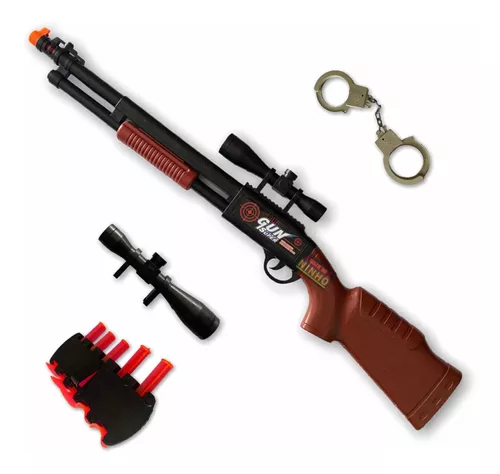 Uma Arma De Brinquedo. Pistola De Brinquedos Para Crianças De