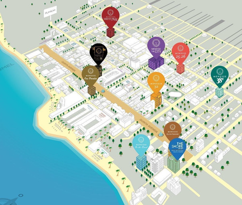 Imagen 5 de 16 de Departamentos The Shore Condos At 46th, Playa Del Carmen, Q.