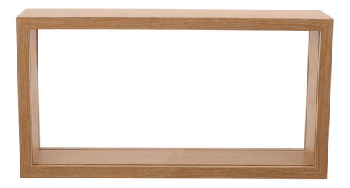 Box De Sombra 3d Marco De Imagen Madera Remográfica Marrón
